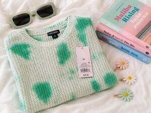 Poshmark Title  Wild Fable Mint Green Tie Dye Chunky Knit Sweater XS NWT